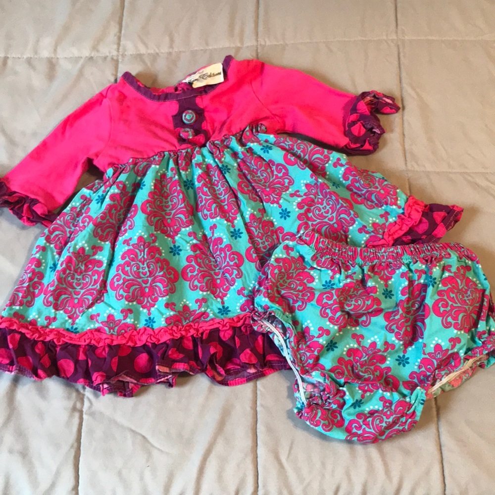 Rare Editions Dress Size 12 Months